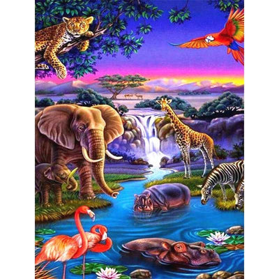 Diamond Painting-Tierparty