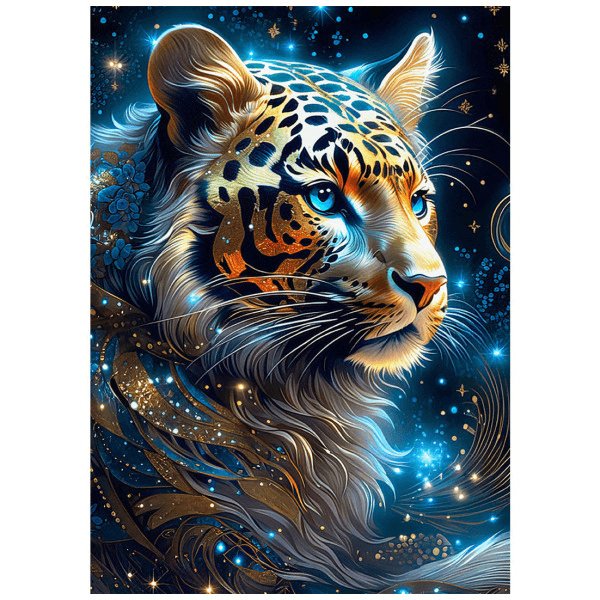 Diamond Painting - Tiger im Schnee - diamondspainting