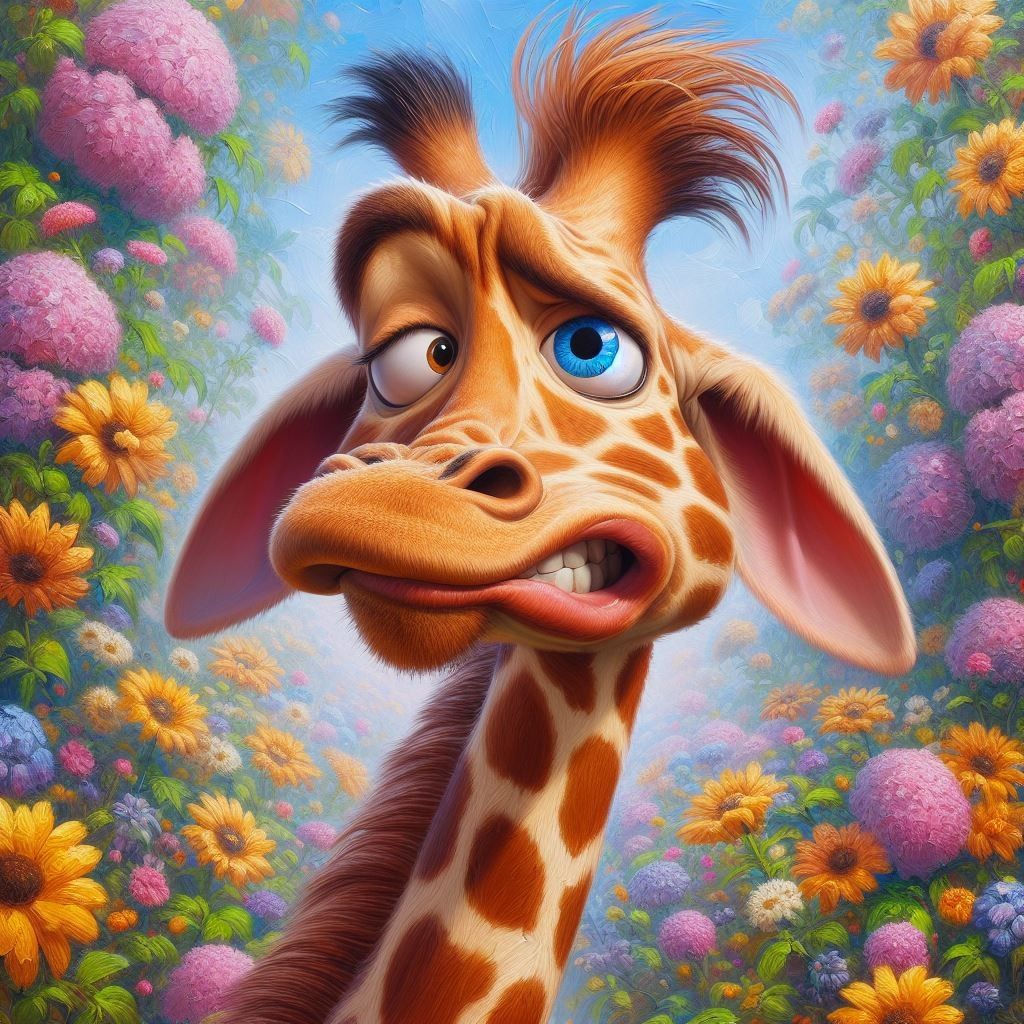 Diamond Painting - Traurige Giraffe - diamondspainting