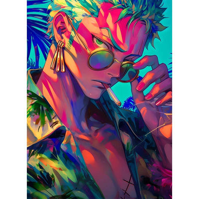 Diamond Painting-Trendiger Anime-Held