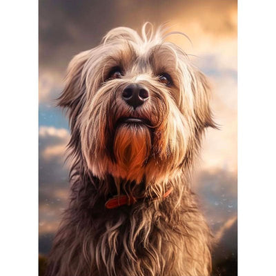 Diamond Painting-Treuer Freund im Abendlicht