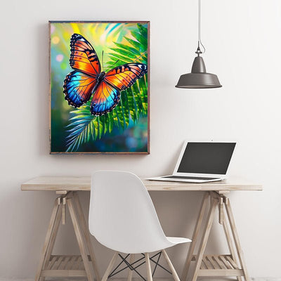 Diamond Painting-Tropischer Schmetterlin