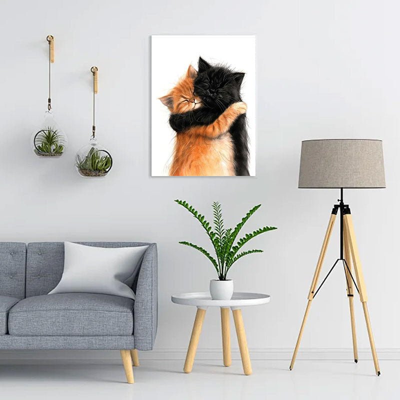Diamond Painting-Umarme die Katzenbrüder