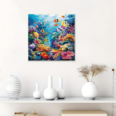 Diamond Painting-Unterwasserschwarm