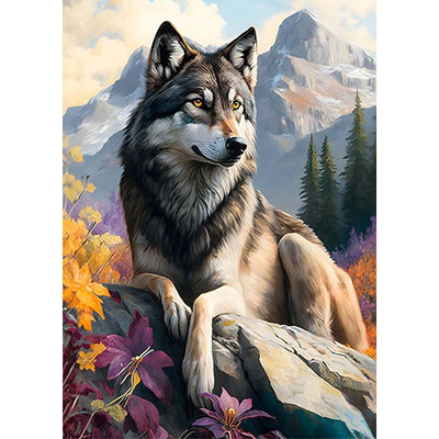 Diamond Painting-Wächter der Berge