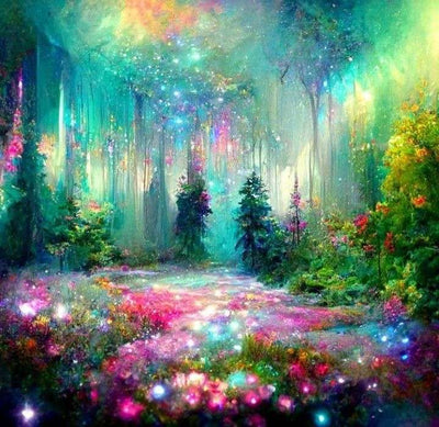 Diamond Painting-Waldgarten - Jetzt bei diamondspainting kaufen