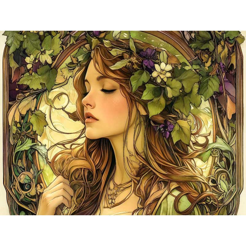 Diamond Painting-Waldgöttin der Natur