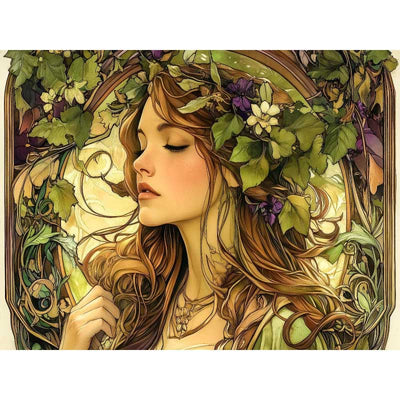 Diamond Painting-Waldgöttin der Natur