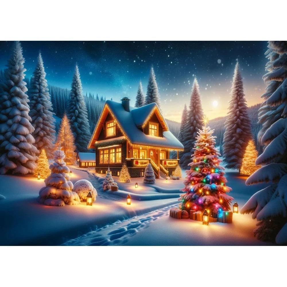 Diamond Painting-Waldhütte - Jetzt bei diamondspainting kaufen