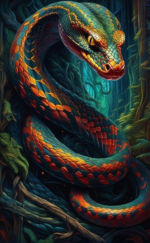 Diamond Painting - Waldpython - diamondspainting