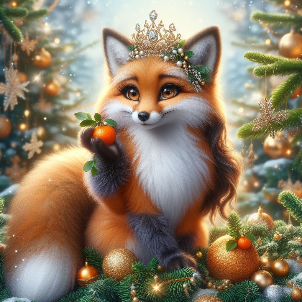 Diamond Painting - Weihnachtsfuchs - diamondspainting