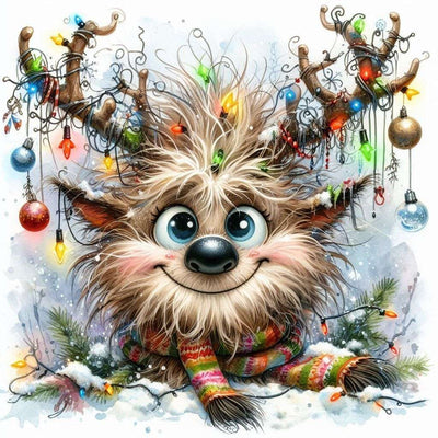 Diamond Painting-Weihnachtsrentier - Jetzt bei diamondspainting kaufen