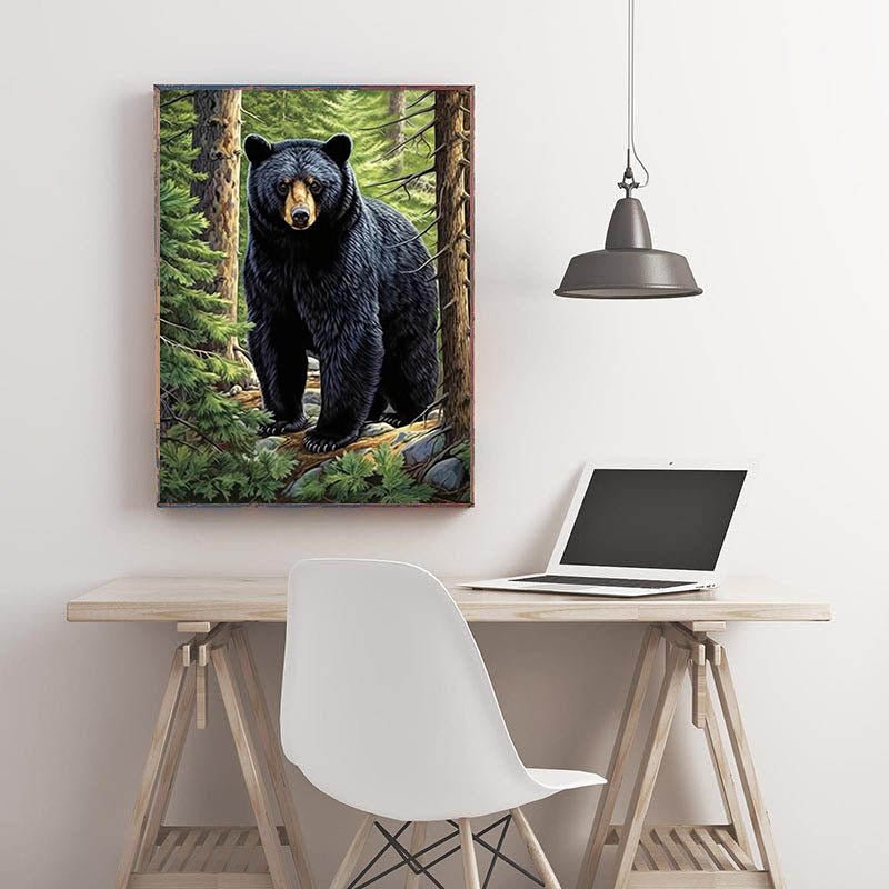 Diamond Painting-Wilder Bär in der Wildnis