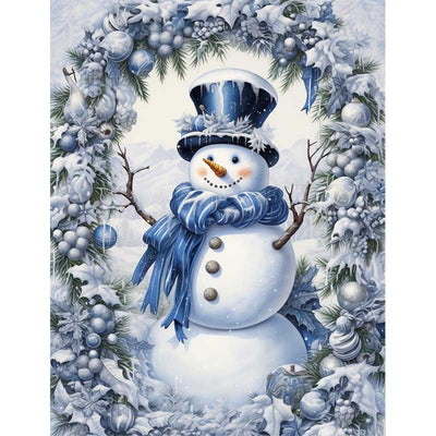 Diamond Painting-Winterzauber Schneemann