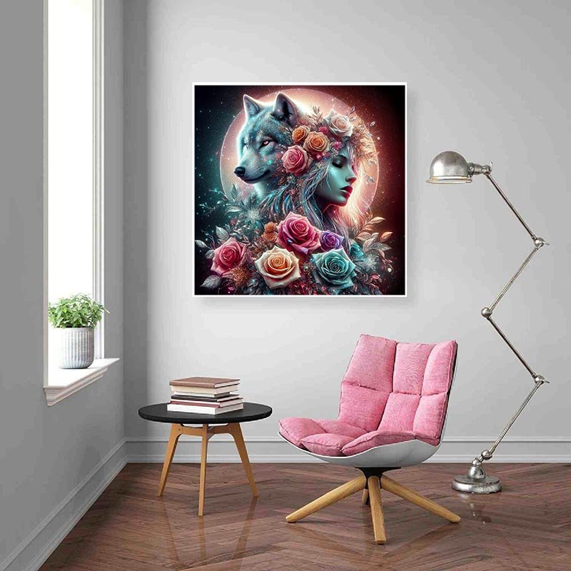 Diamond Painting-Wolfsgeist