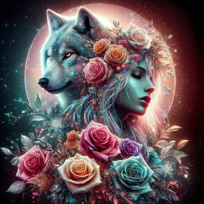 Diamond Painting-Wolfsgeist