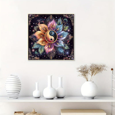 Diamond Painting-Yin-Yang-Lotus