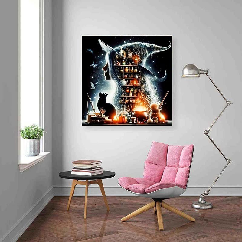 Diamond Painting-Zauberhafte Hexenküche