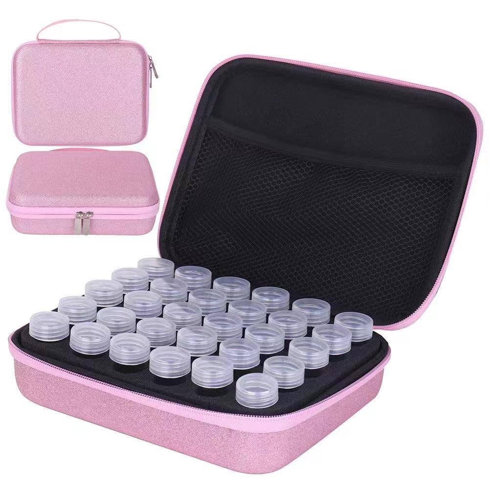 Gefrostet Aufbewahrungskoffer mit 30 Dosen + Zubehör - Jetzt bei diamondspainting kaufen