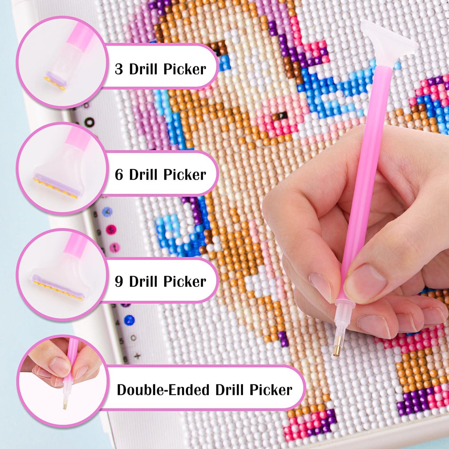 Gefrostet Aufbewahrungskoffer mit 30 Dosen + Zubehör - Jetzt bei diamondspainting kaufen