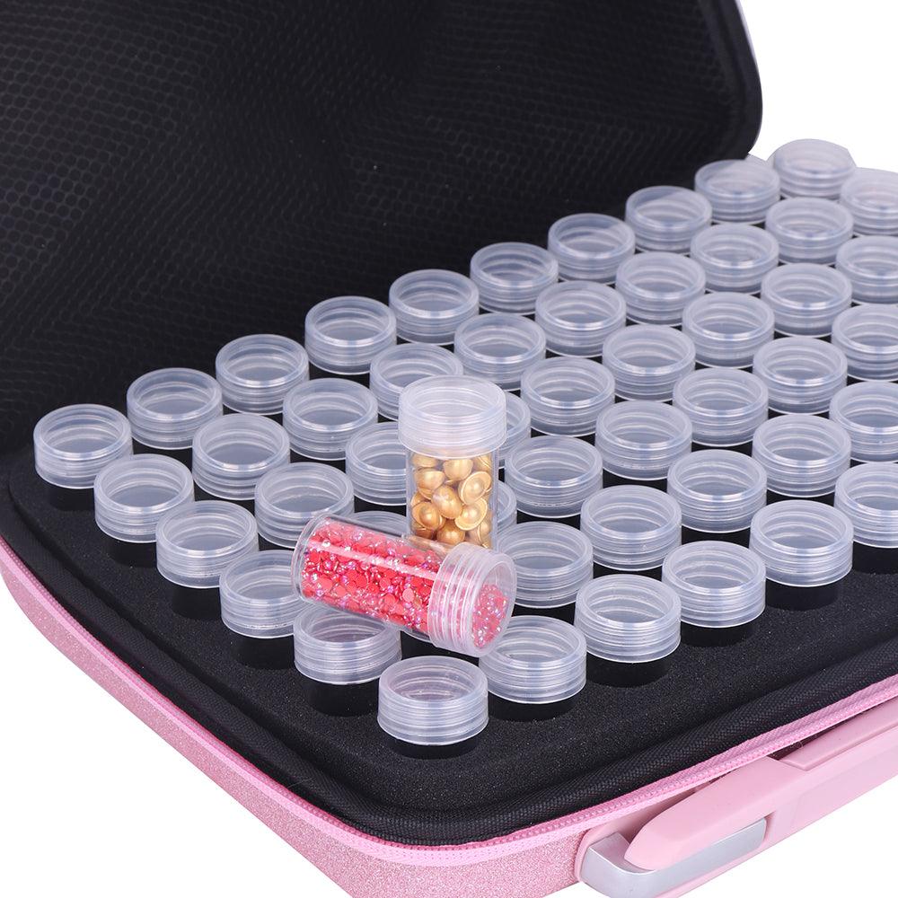 Gefrostet Aufbewahrungskoffer mit 30 Dosen + Zubehör - Jetzt bei diamondspainting kaufen