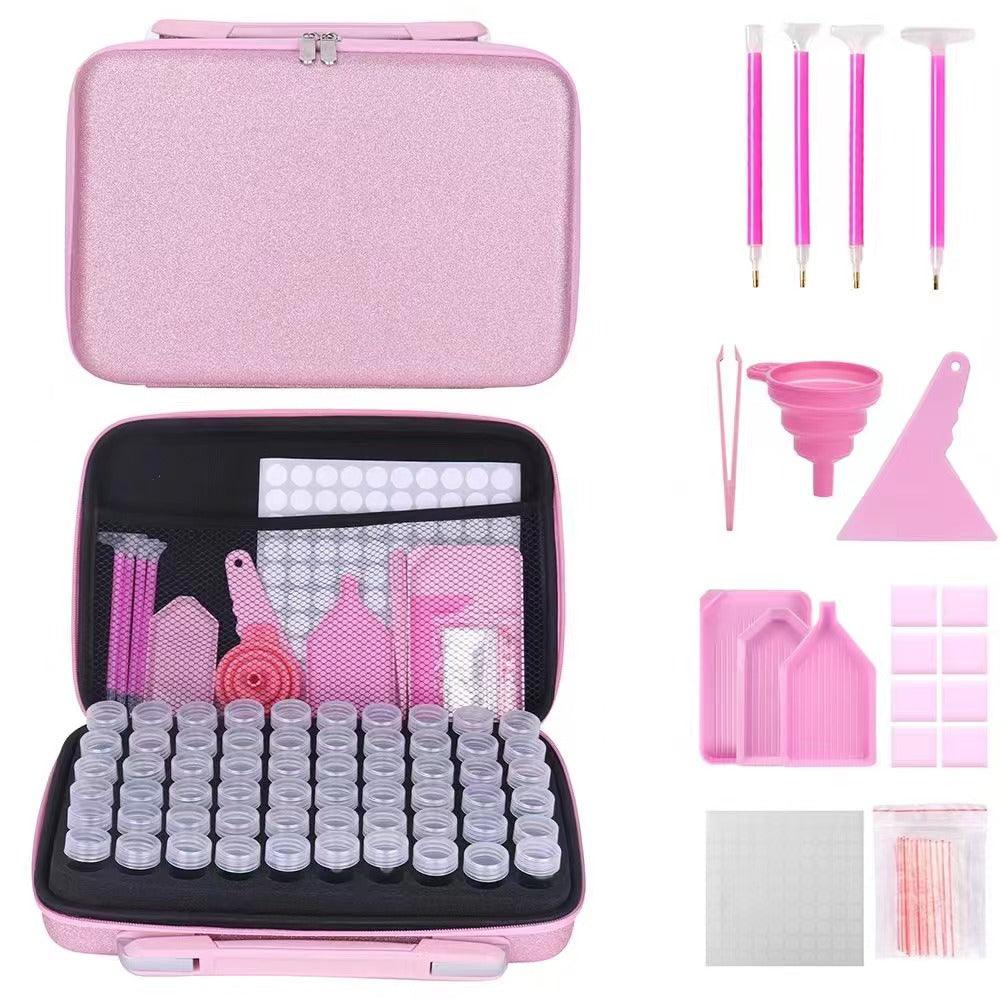 Gefrostet Aufbewahrungskoffer mit 30 Dosen + Zubehör - Jetzt bei diamondspainting kaufen