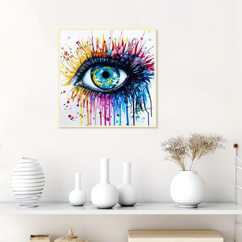 GRATIS Diamond Painting - Auge