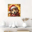 GRATIS Diamond Painting - Hundebaby mit Weihnachtsmütze