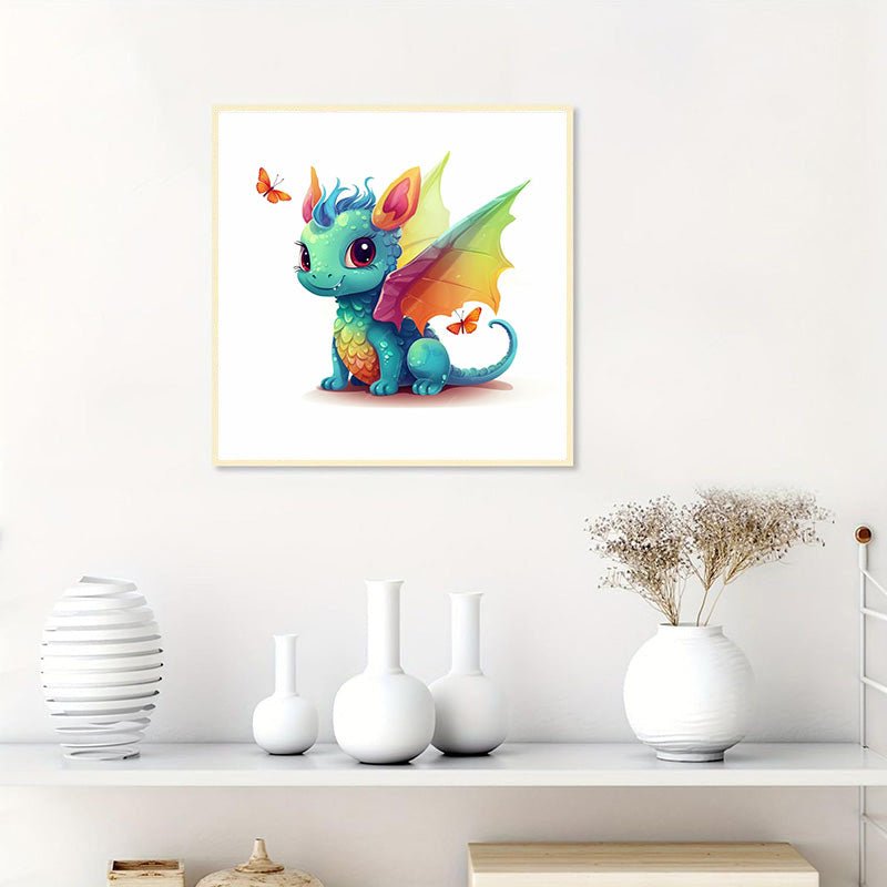 GRATIS Diamond Painting - Süßer kleiner Drache