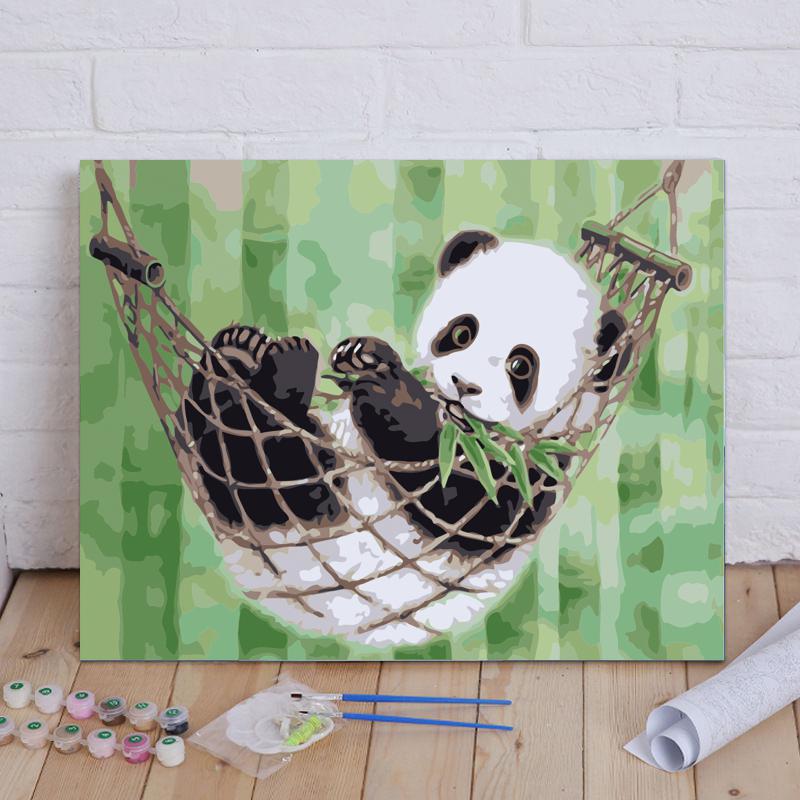 Malen nach Zahlen - Chilliger Panda - diamondspainting