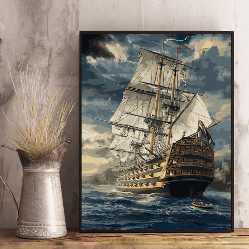 Malen nach Zahlen - Eroberer der Ozeane - Jetzt bei diamondspainting kaufen