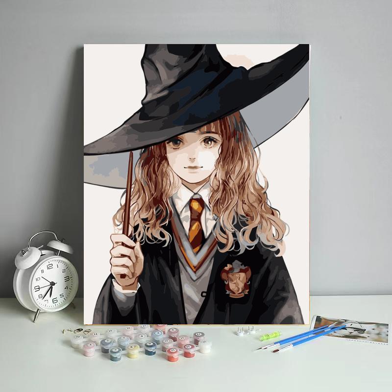 Malen nach Zahlen - Hogwarts Hexe in Ausbildung - diamondspainting