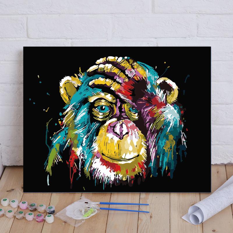 Malen nach Zahlen -Pop Art Affe - Jetzt bei diamondspainting kaufen