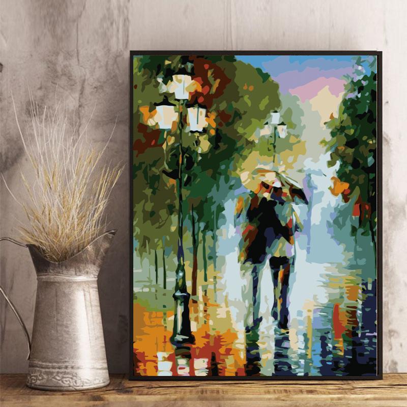 Malen nach Zahlen - Romantischer Regen - Jetzt bei diamondspainting kaufen