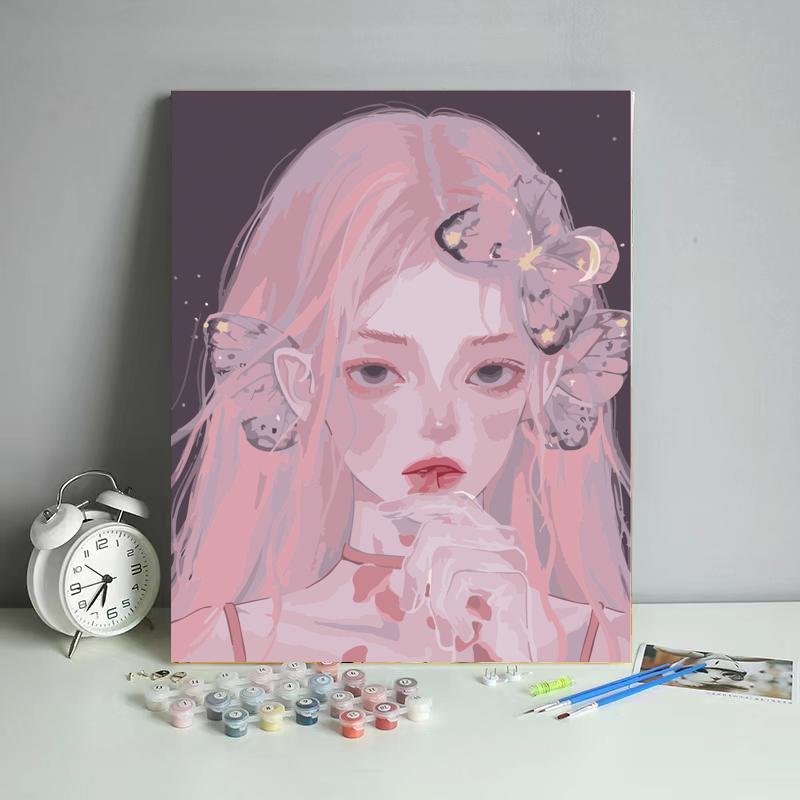 Malen nach Zahlen -Sternenmädchen - Jetzt bei diamondspainting kaufen