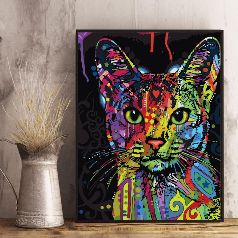 Malen nach Zahlen - Street Art Kitty - Jetzt bei diamondspainting kaufen