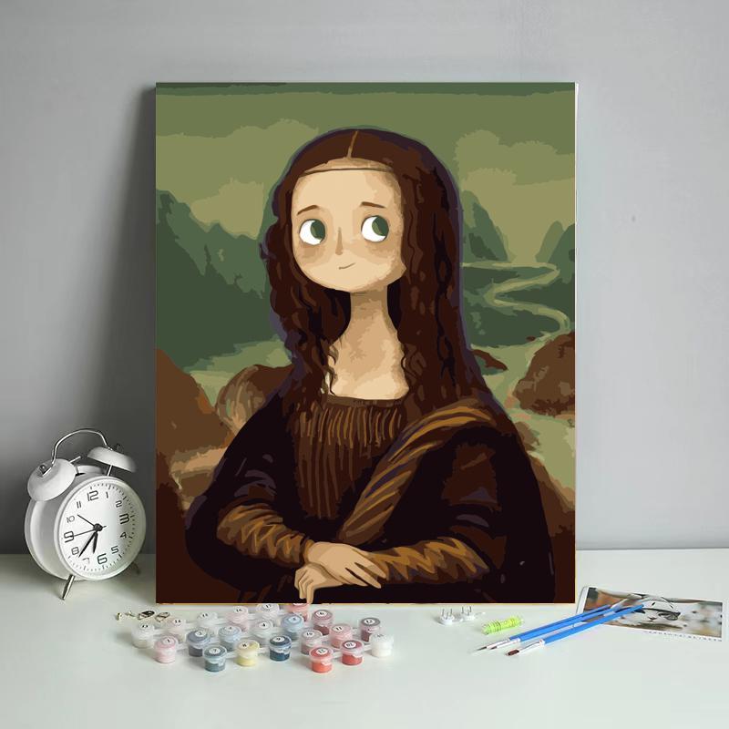 Malen nach Zahlen - Süße Mona - diamondspainting