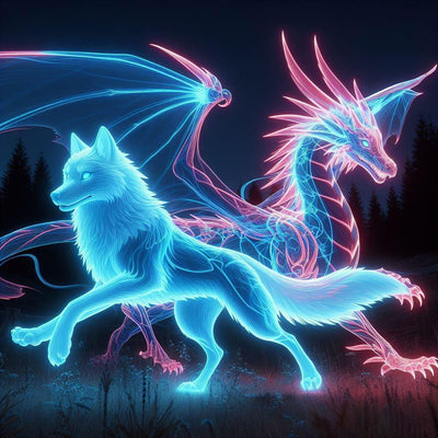 Strass-Fuchs und Drache - Jetzt bei diamondspainting kaufen