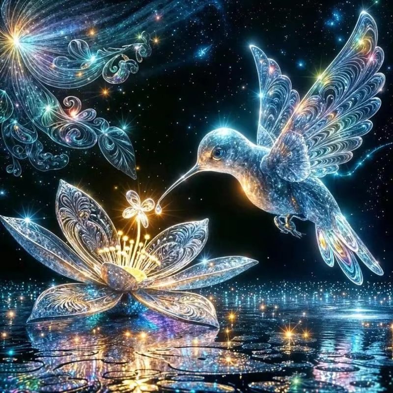 Strass-Galaktischer Kolibri