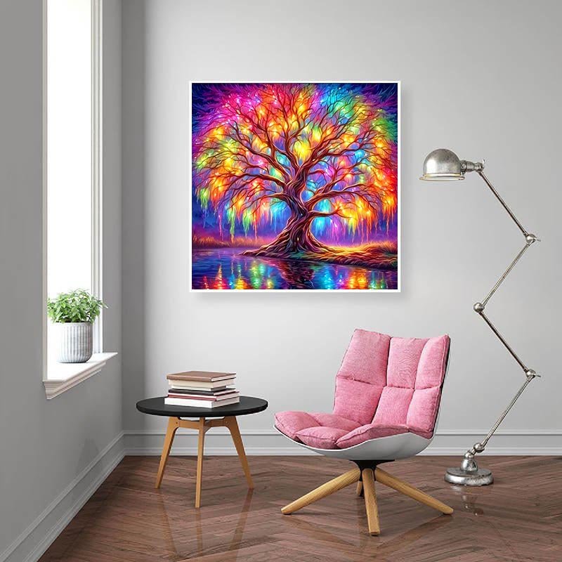 Rhinestone Landscape In Apple 