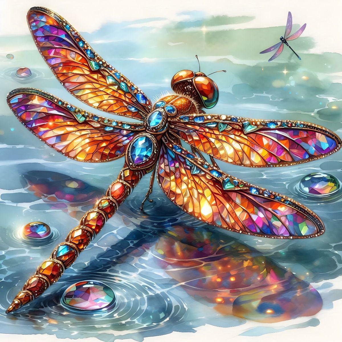 Strass-Kristalllibelle - Jetzt bei diamondspainting kaufen