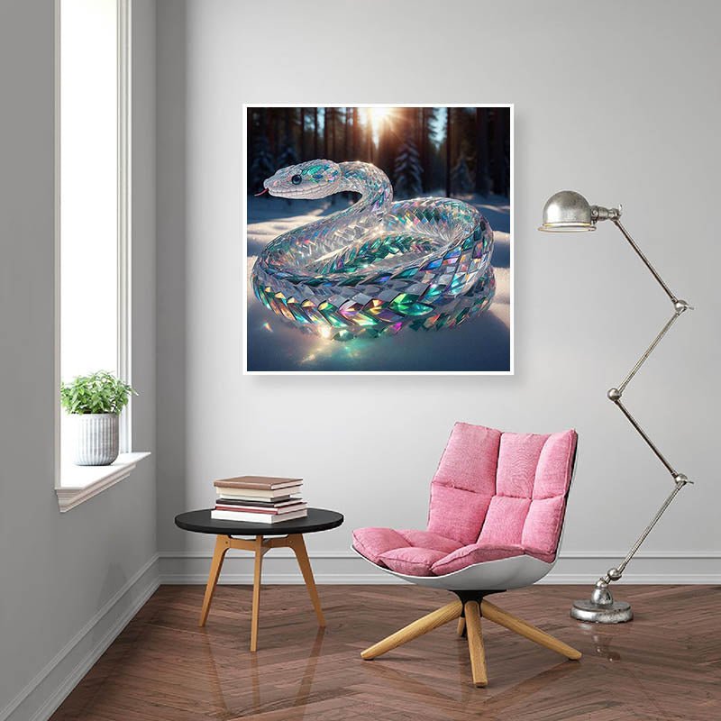 Rhinestone Landscape In Apple 