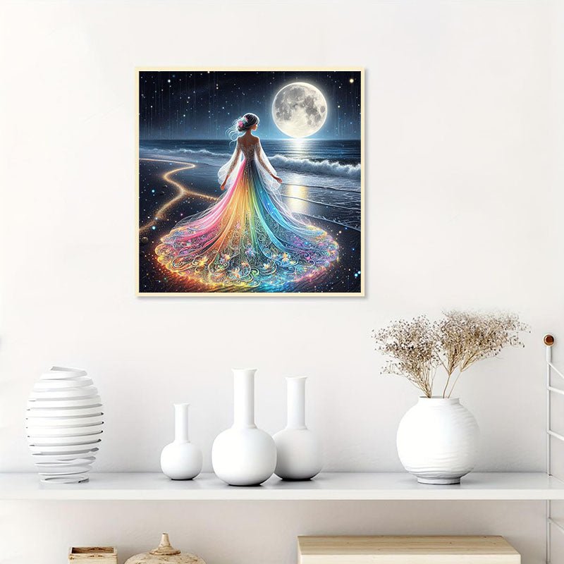 Rhinestone Landscape In Apple 