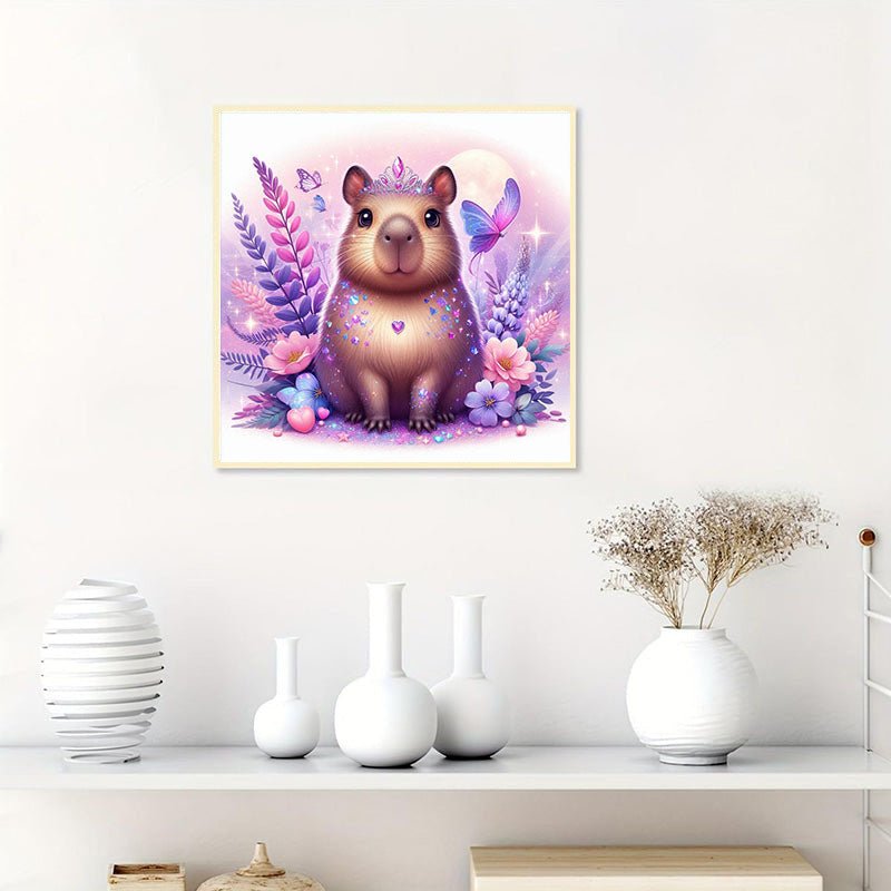 Rhinestone Landscape In Apple 