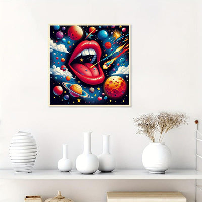 Rhinestone Landscape In Apple 