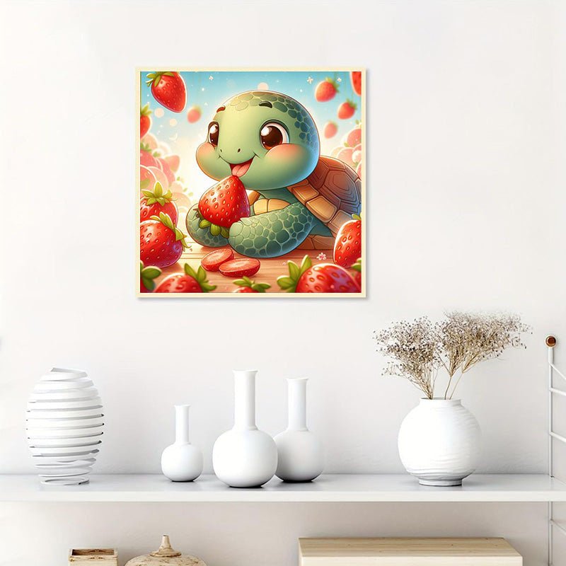 Rhinestone Landscape In Apple 