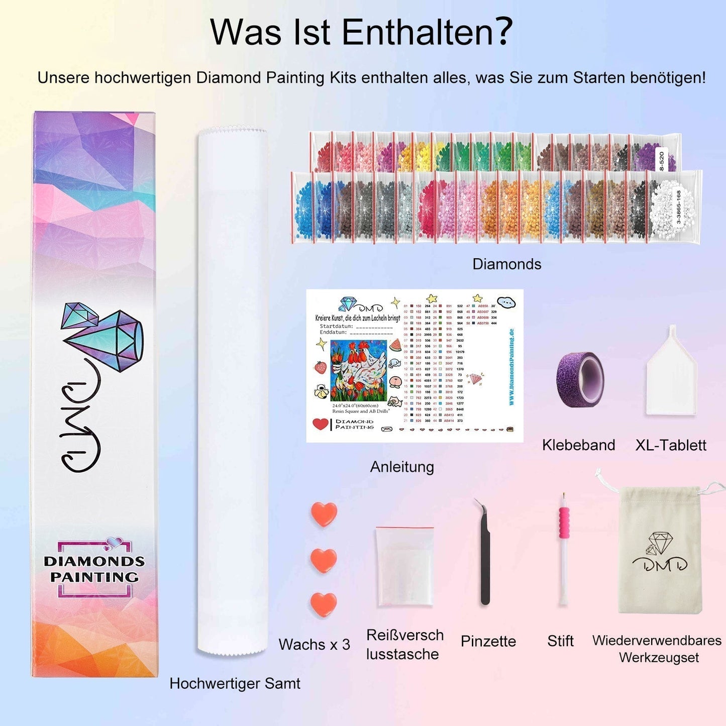 Strass-The White Tiger - Jetzt bei diamondspainting kaufen