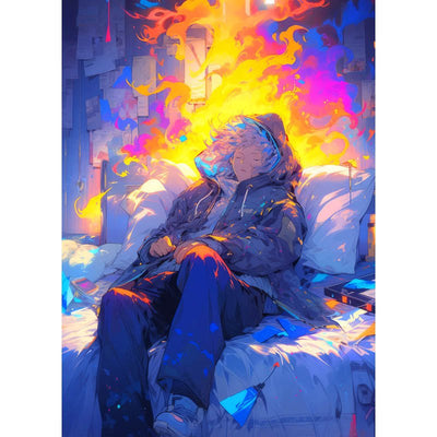 Voll AB Diamond Painting- Feurige Träume