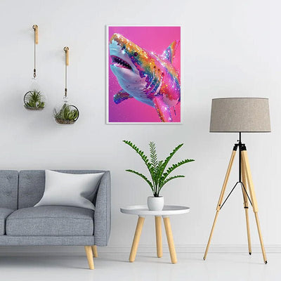Voll AB Diamond Painting-Glitzerhai