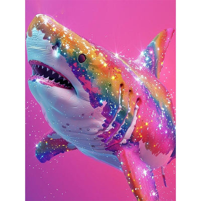 Voll AB Diamond Painting-Glitzerhai
